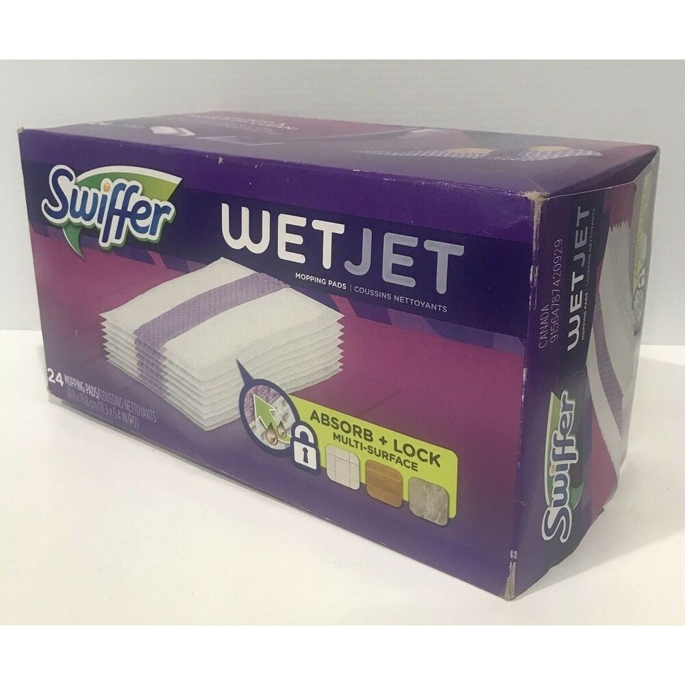 Swiffer WetJet Absorb & Lock Multi Surface Floor Cleaner Mop Refill Pad - 24